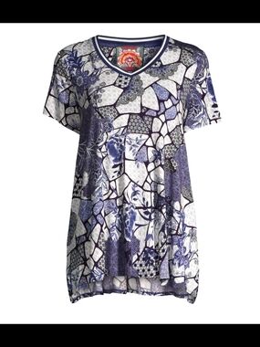 Johnny Was Moonlight Glass The Janie Favorite Drape Tunic Large